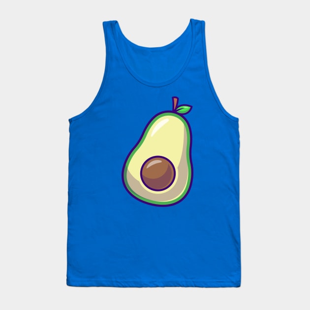 Avocado Fruit Cartoon Tank Top by Catalyst Labs